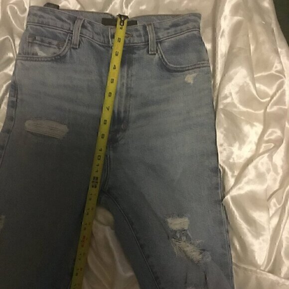 J Brand Destroyed Light Wash Destroyed Distressed Straight  leg Jeans 25 - Picture 7 of 14